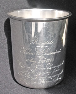 Davenport cup, First Congregational Church