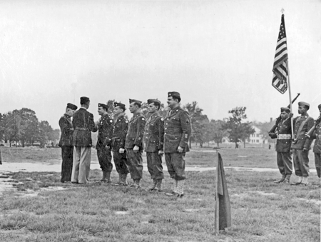 receiving the bronze star