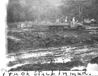 truck stuck in the mudd