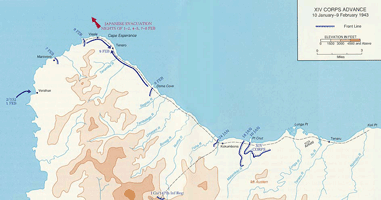 Guadalcanal 10 January to 9 February 1943, click for larger image