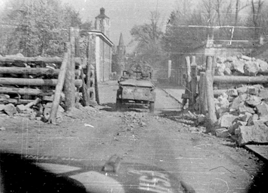 German road block