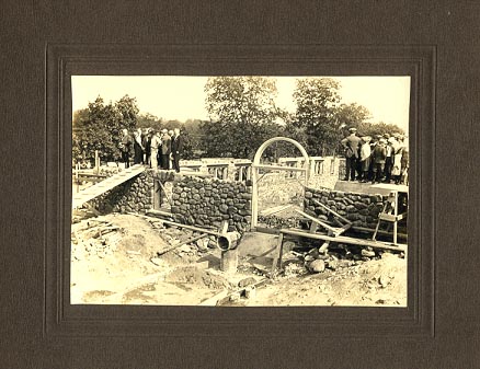 Willard School, 1913, laying the foundation