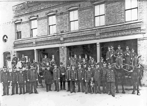 Grover Cleveland at Luther Street Fire House, 1892