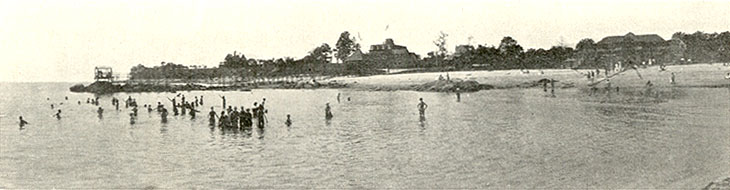 beach front at Shippan Point Hotel