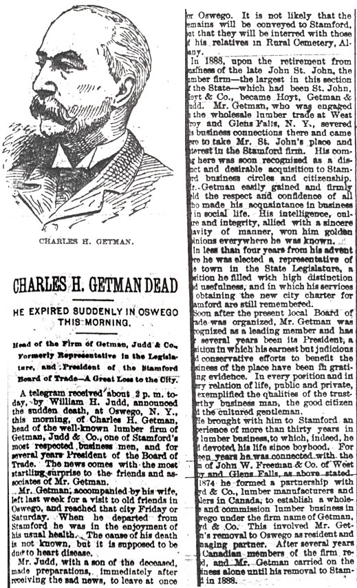 obituary of Charles H. Getman