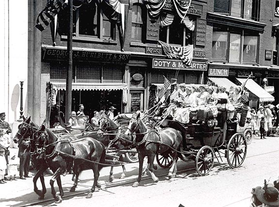 Memorial day Parade 1919 on Main Street