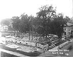 Stamford Post Office construction July 1 1915, click to enlarge