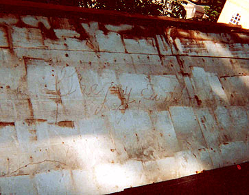 Hoyt Barnum House roof, souvenirs from 1964