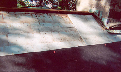 Hoyt Barnum House roof, restauration work