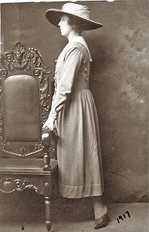 Margaret Weed on her wedding day